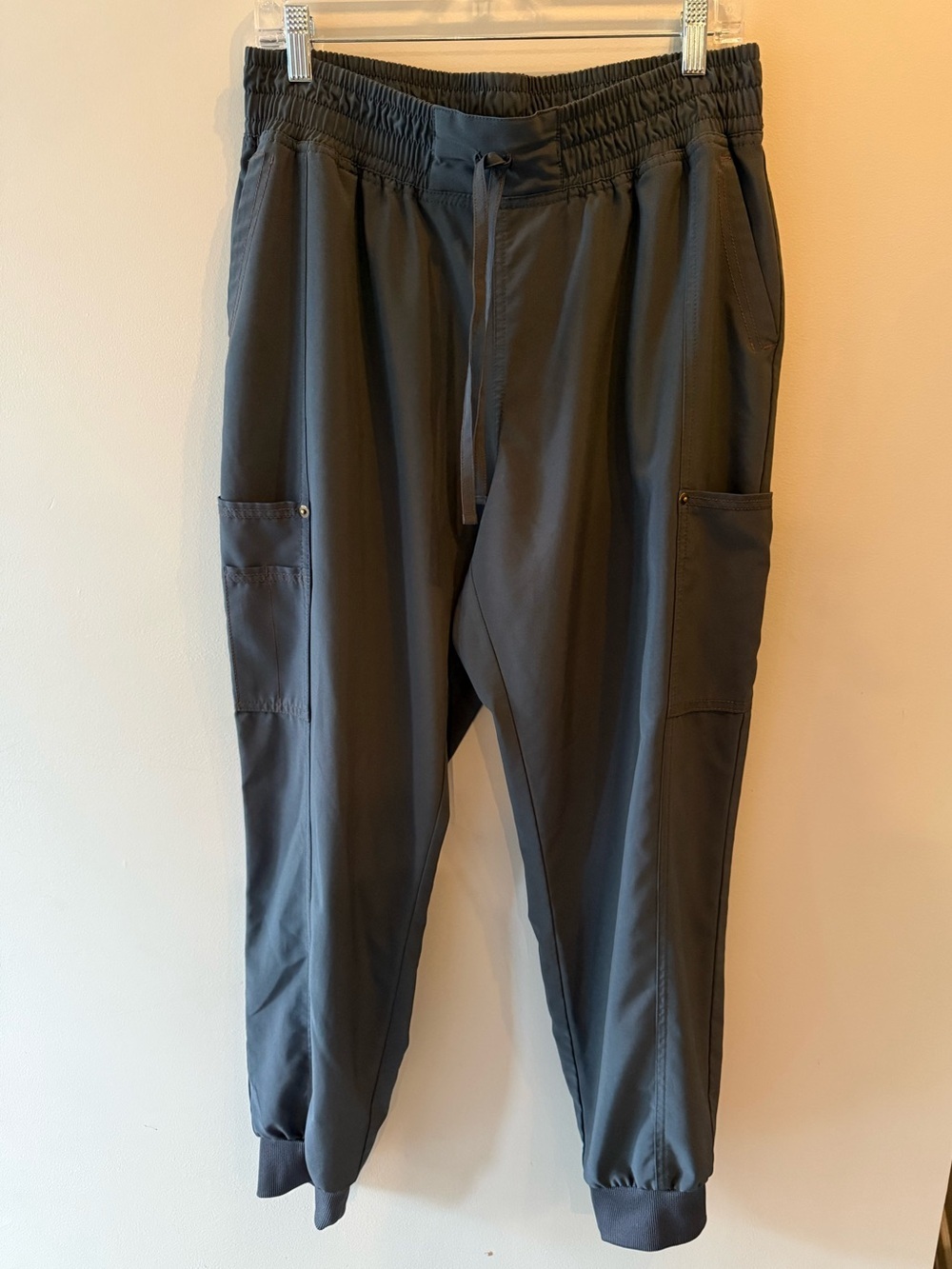 Dickies Medical Scrub Jogger Pants Gray Size Large Stretch Cargo